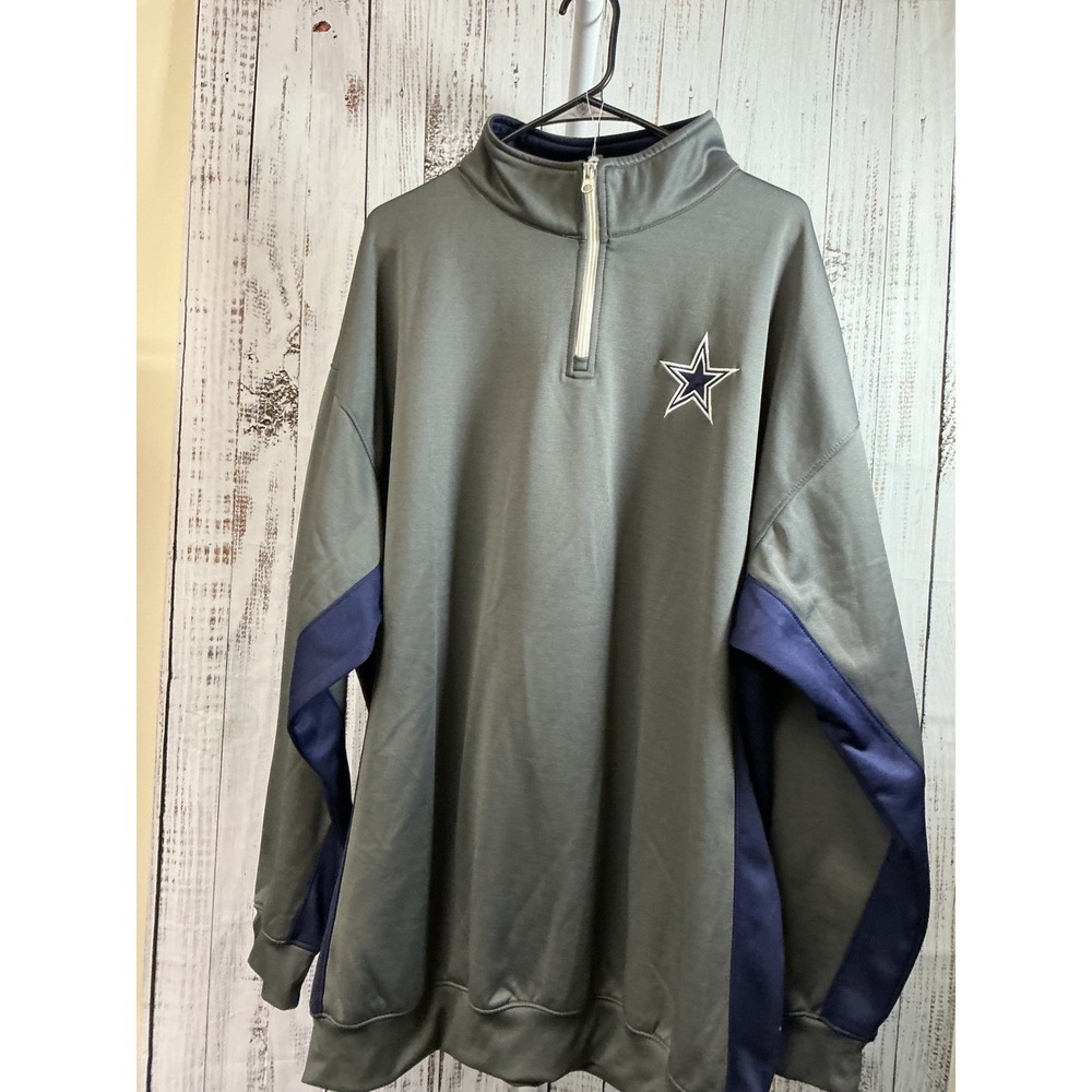 Dallas Cowboys Authentic 3XL Pullover Gray Navy Blue NFL Football